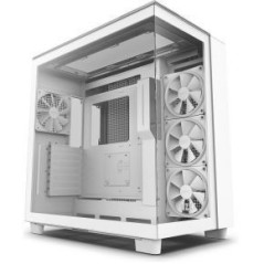 NZXT H9 Elite Trn ATX Case - Stylish White Design, No Power Supply Needed - Perfect for Your Build!